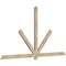 Ekena Millwork Kennewick Rough Sawn Timber Gable Bracket, Douglas Fir, 108"W x 58"H x 2"D x 4"F, 13/12 Pitch GBW108X58X0204KEN00RDF - alternate 4